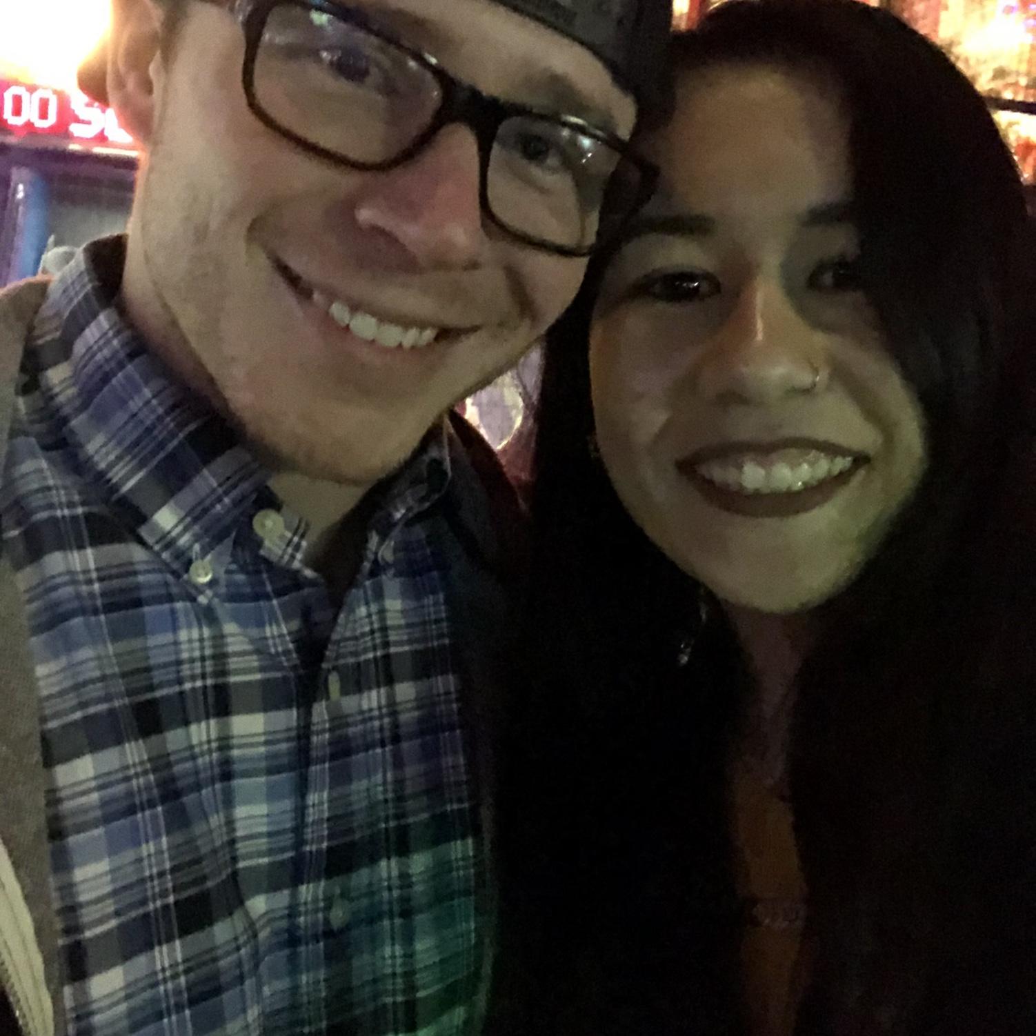 Our first photo together - two days after our first date.