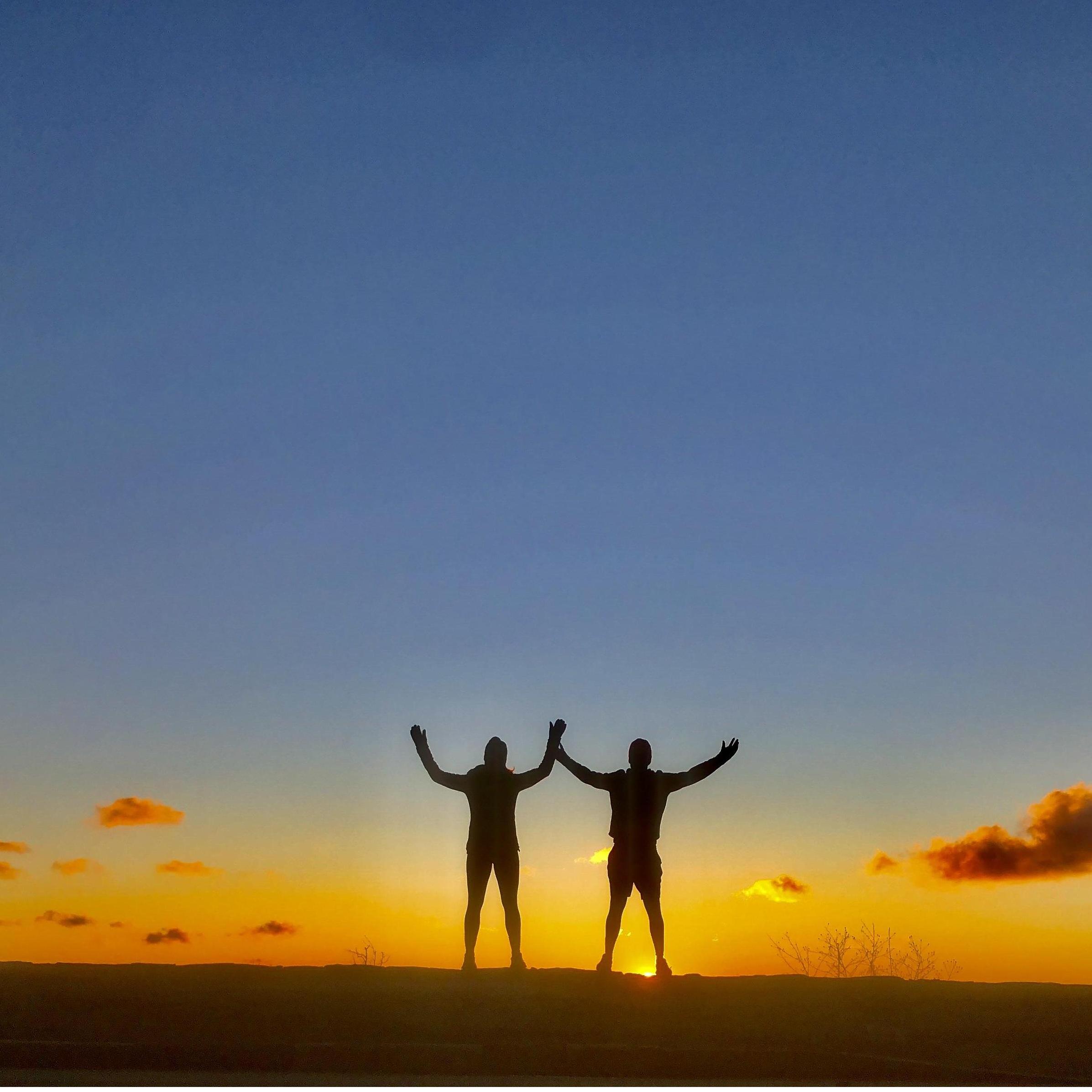 First sunrise of the new decade from the mountain tops in Shenandoah VA