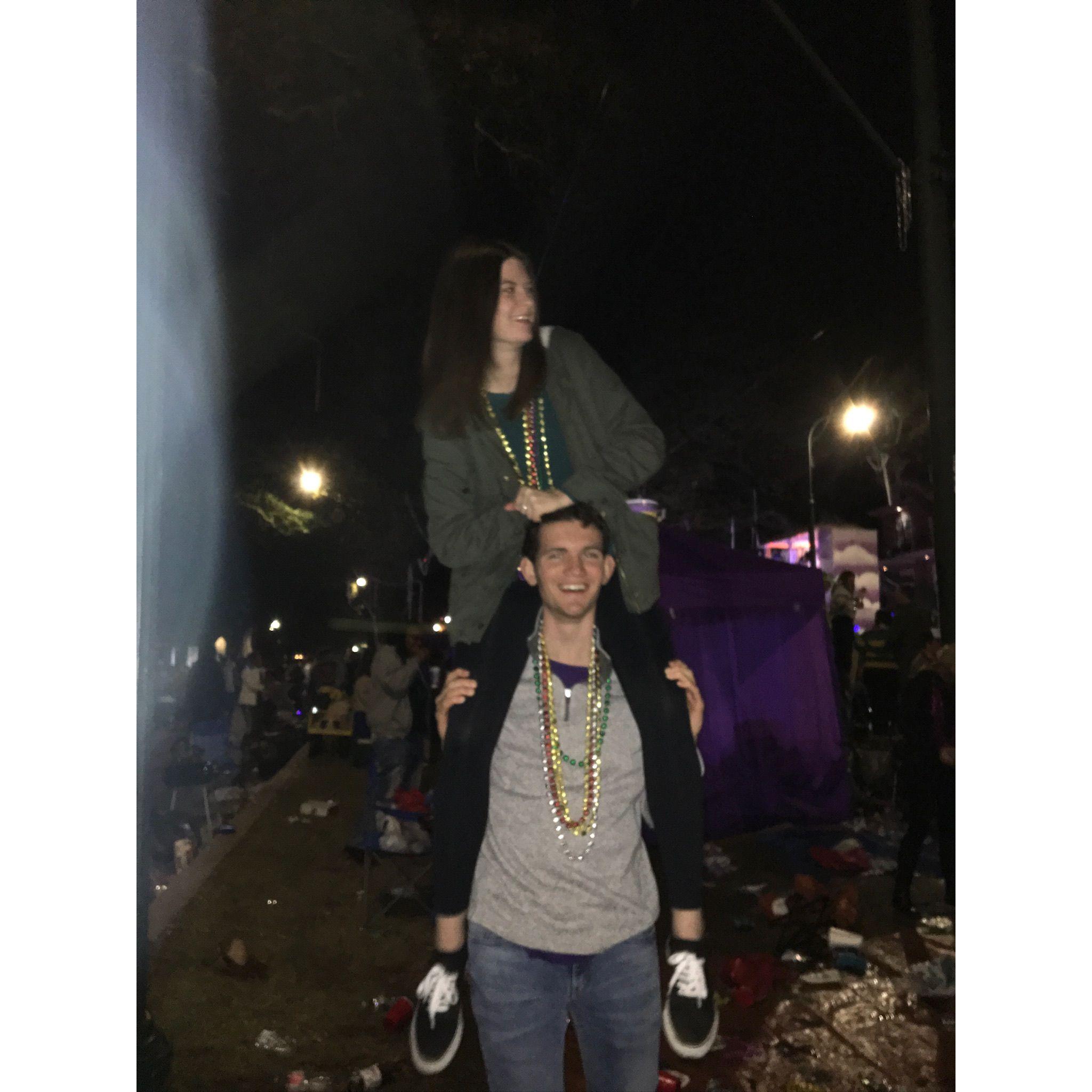 2020 - Our second Mardi Gras together!