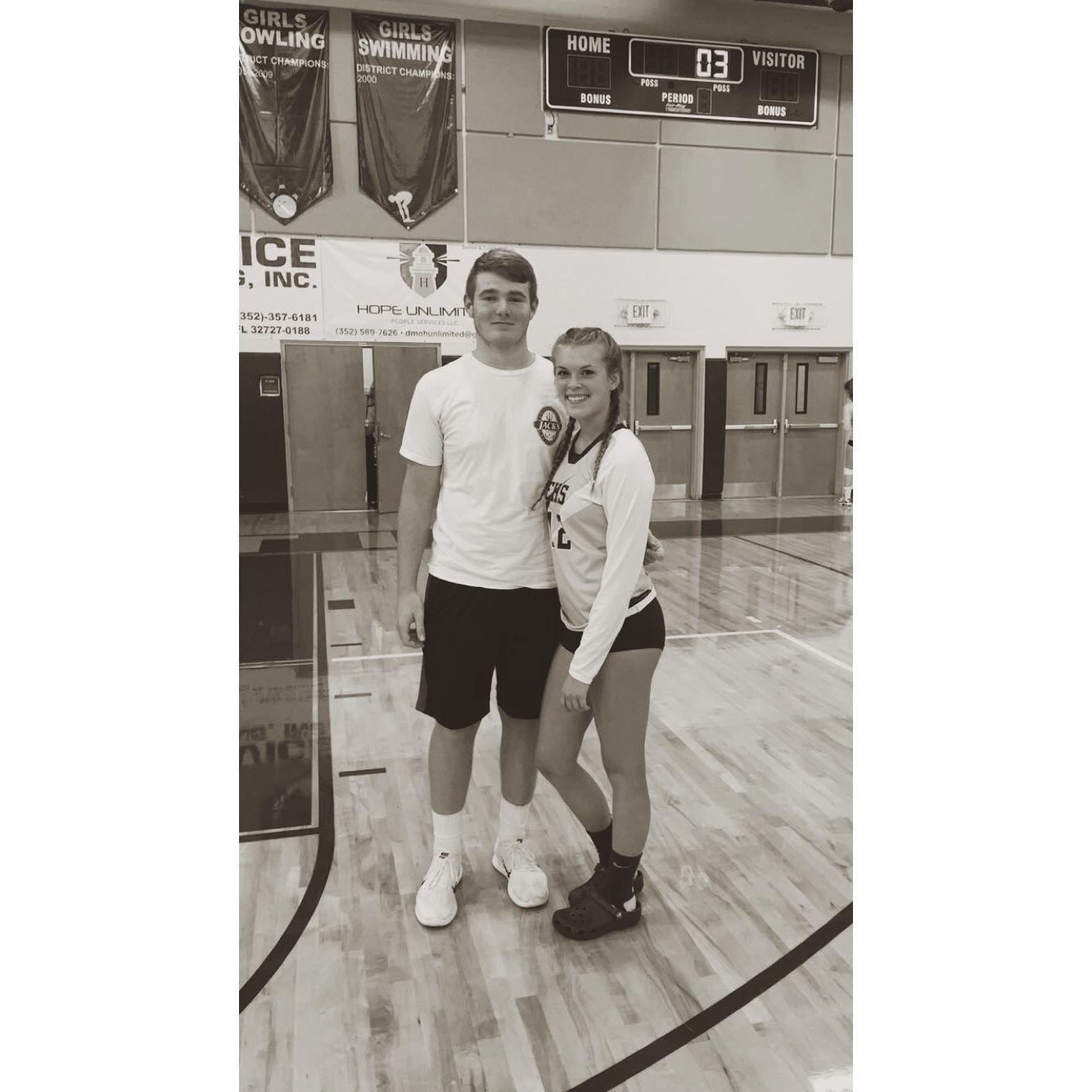 Our first picture together as friends, 2016