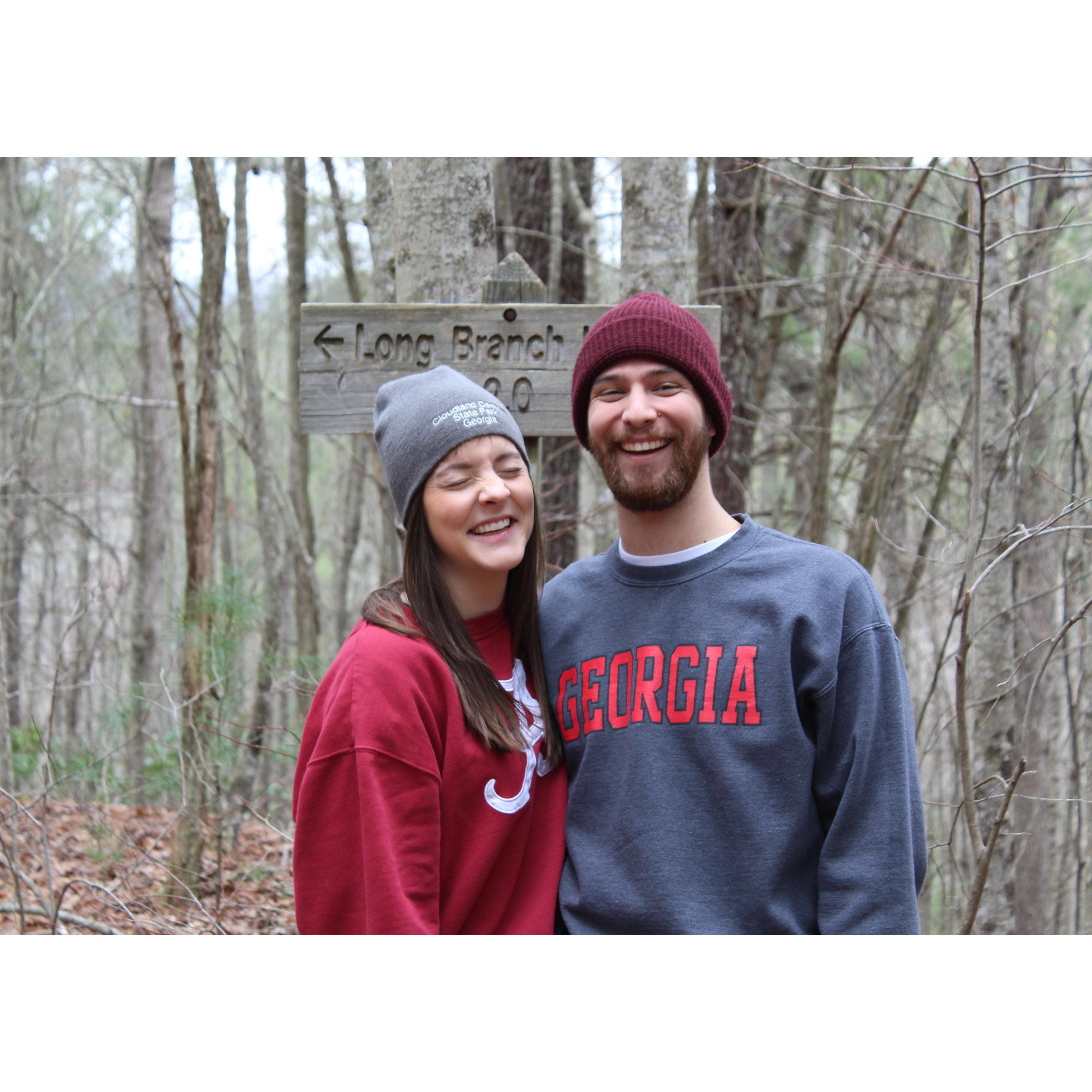 Hiking with Molly and Jeff
Family Mountain Weekend
March 2018