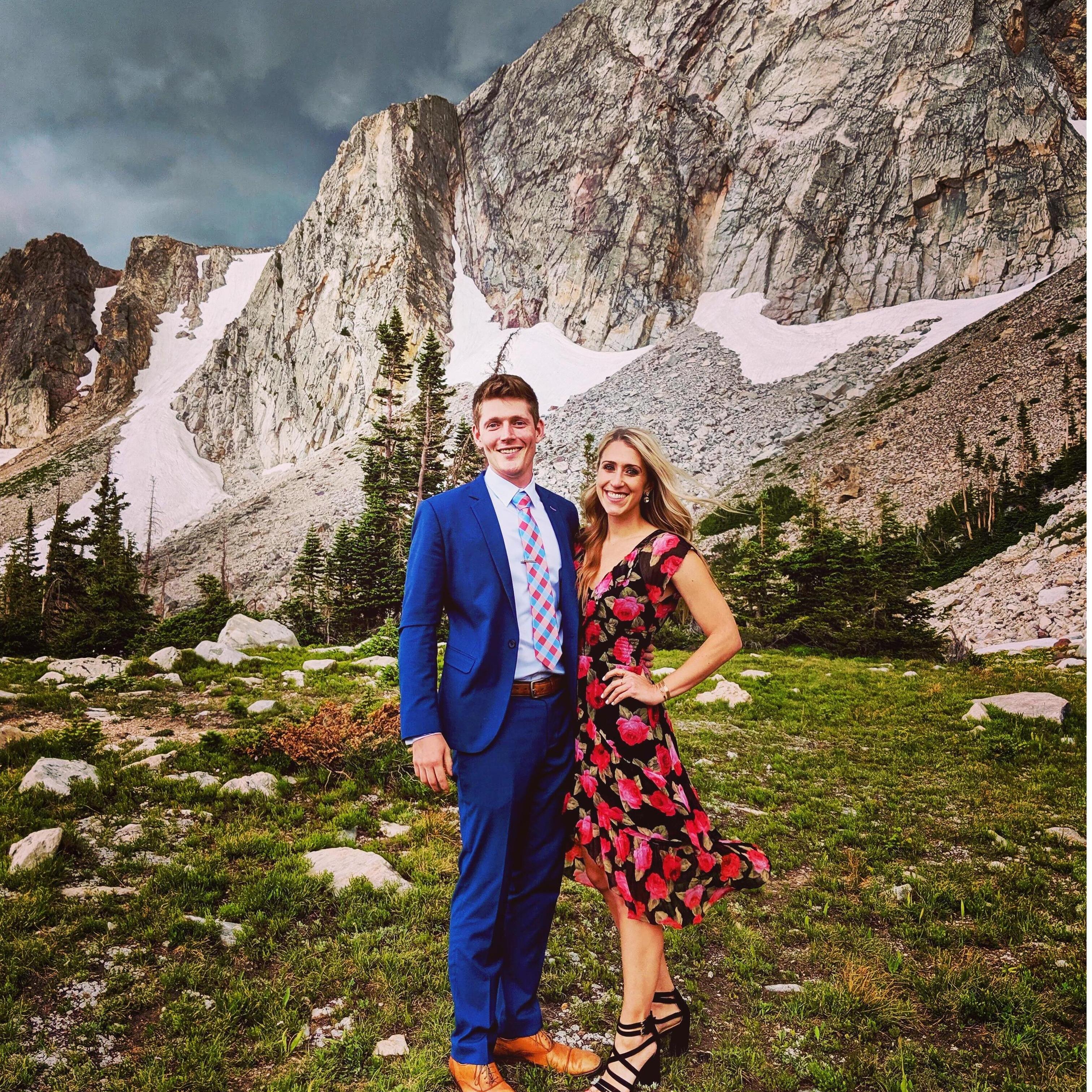 at Jarvis and Niki's mountain top wedding in Wyoming