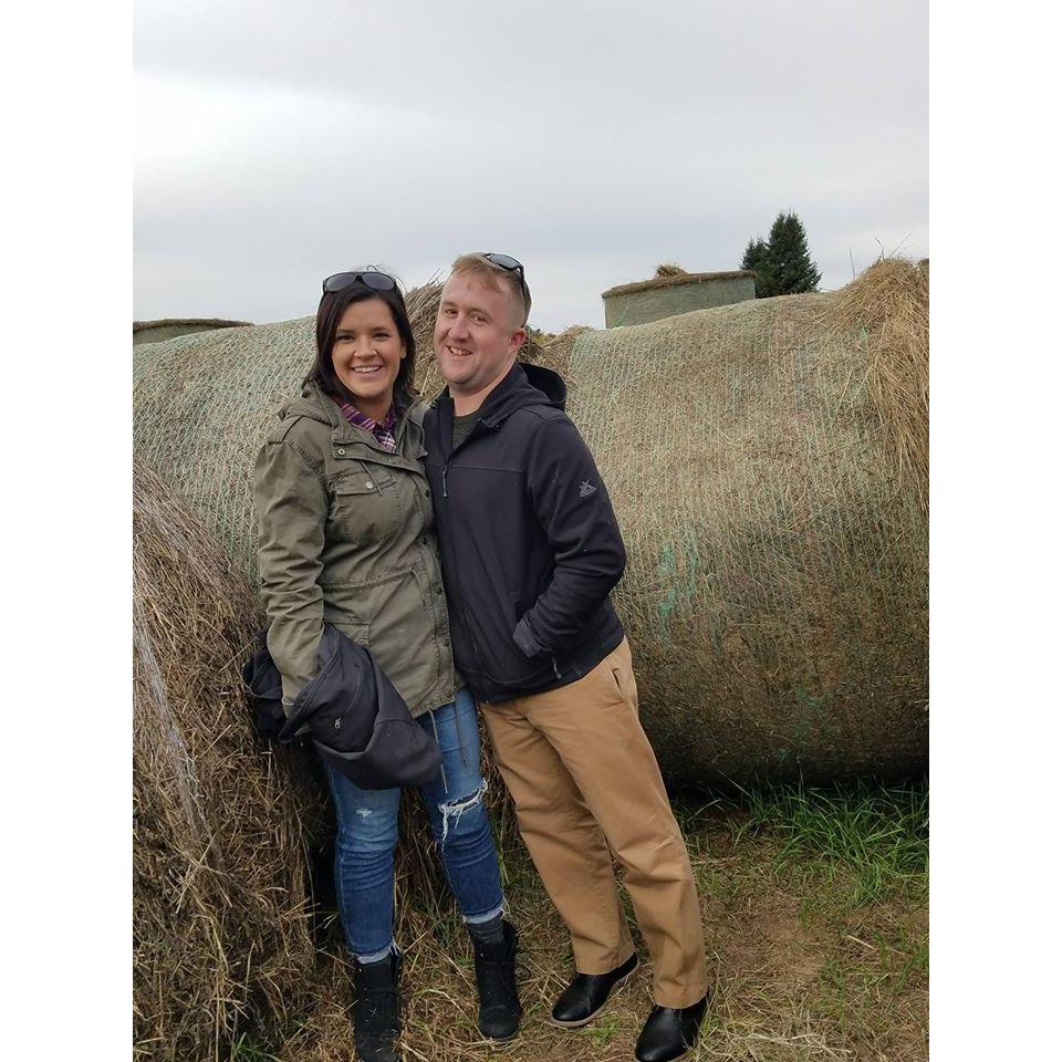 Goofing around at Pinehard Farm in October 2017