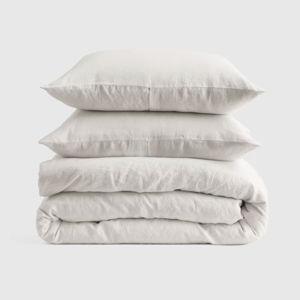 Quince King European Linen Duvet Cover Set - Sand