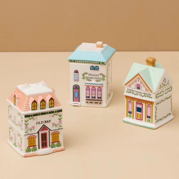 Lenox Spice Village 3-Piece Italian Market Spice Jar Set