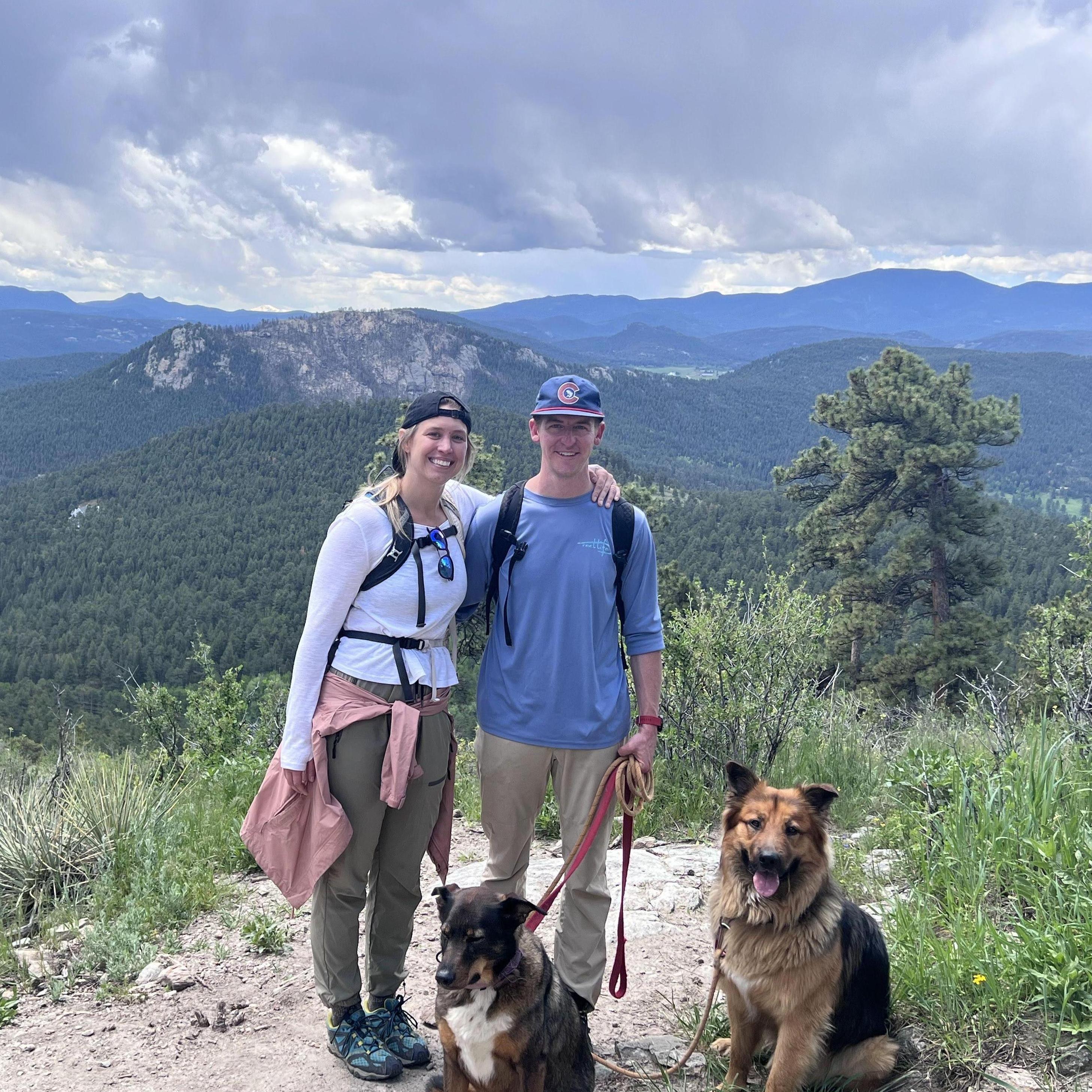 Another day, another hike. Hannah & Chris spend a lot of weekends hiking in their home state.