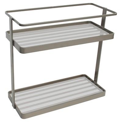 Double Level Under Vanity Storage Rack Champagne - 88 Main