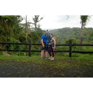 Ziplining in Costa Rica.