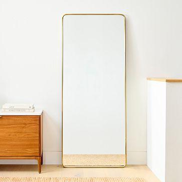 Streamline Rounded Edge Floor Mirror - 30"W x 72"H