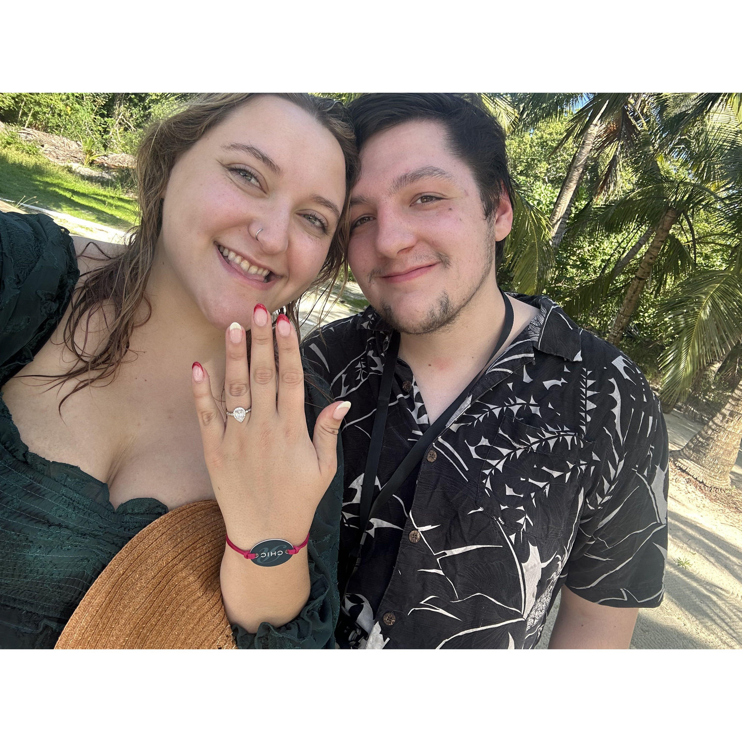 First couple photo after the proposal.