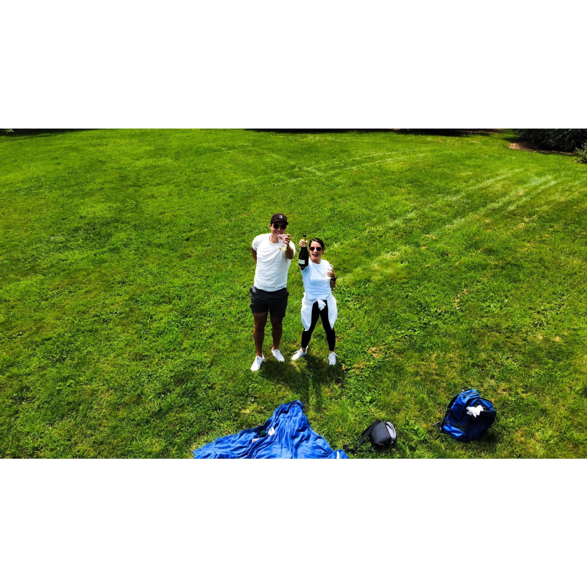 Drone footage of the engagement!