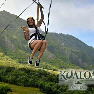 Zipline Tour at Kualoa Ranch (Honeymoon Excursion)