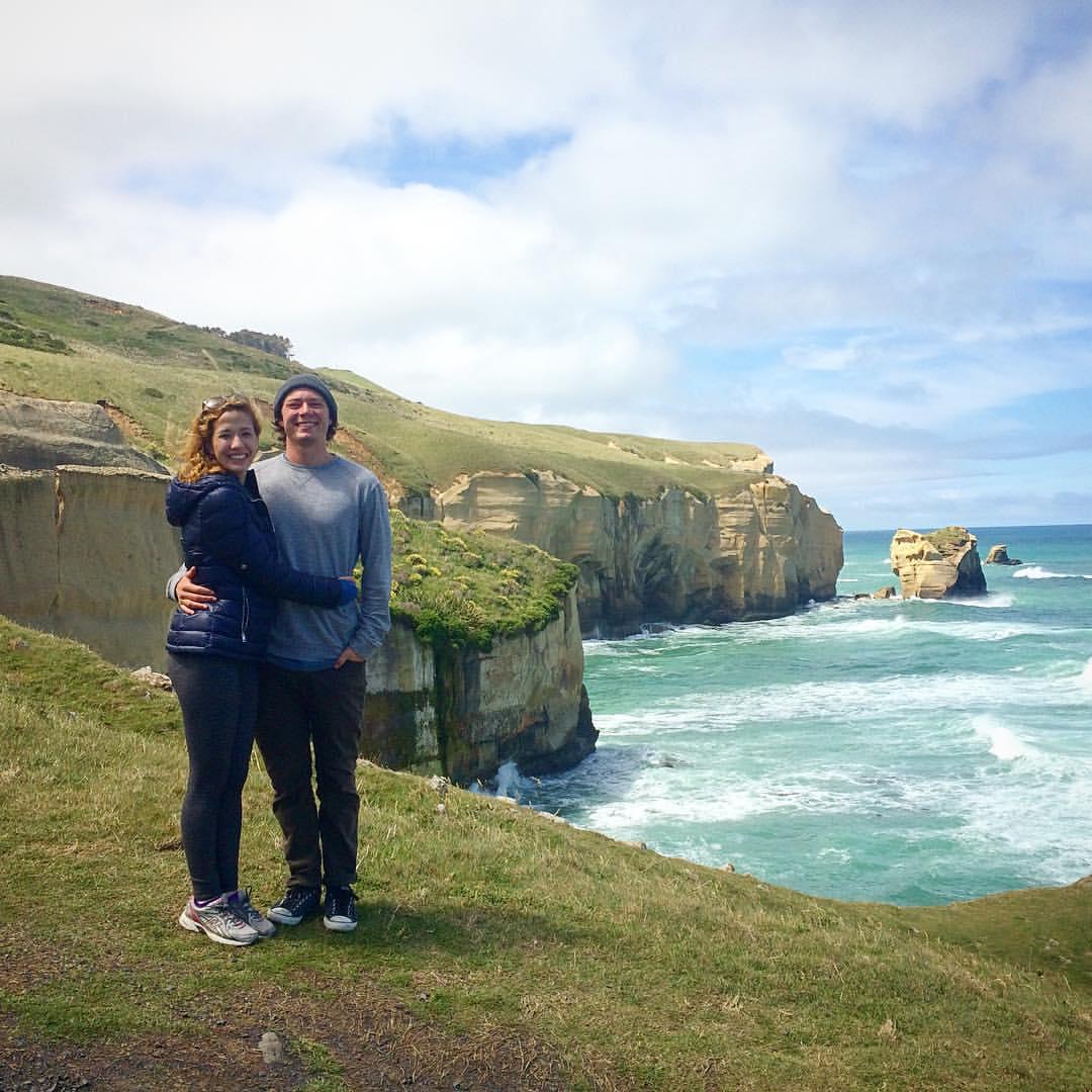 Tunnel Beach in Dunedin, New Zealand