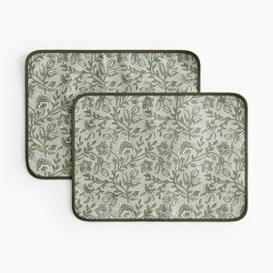 Set of 2 Placemats (Green Floral) - H&M Home