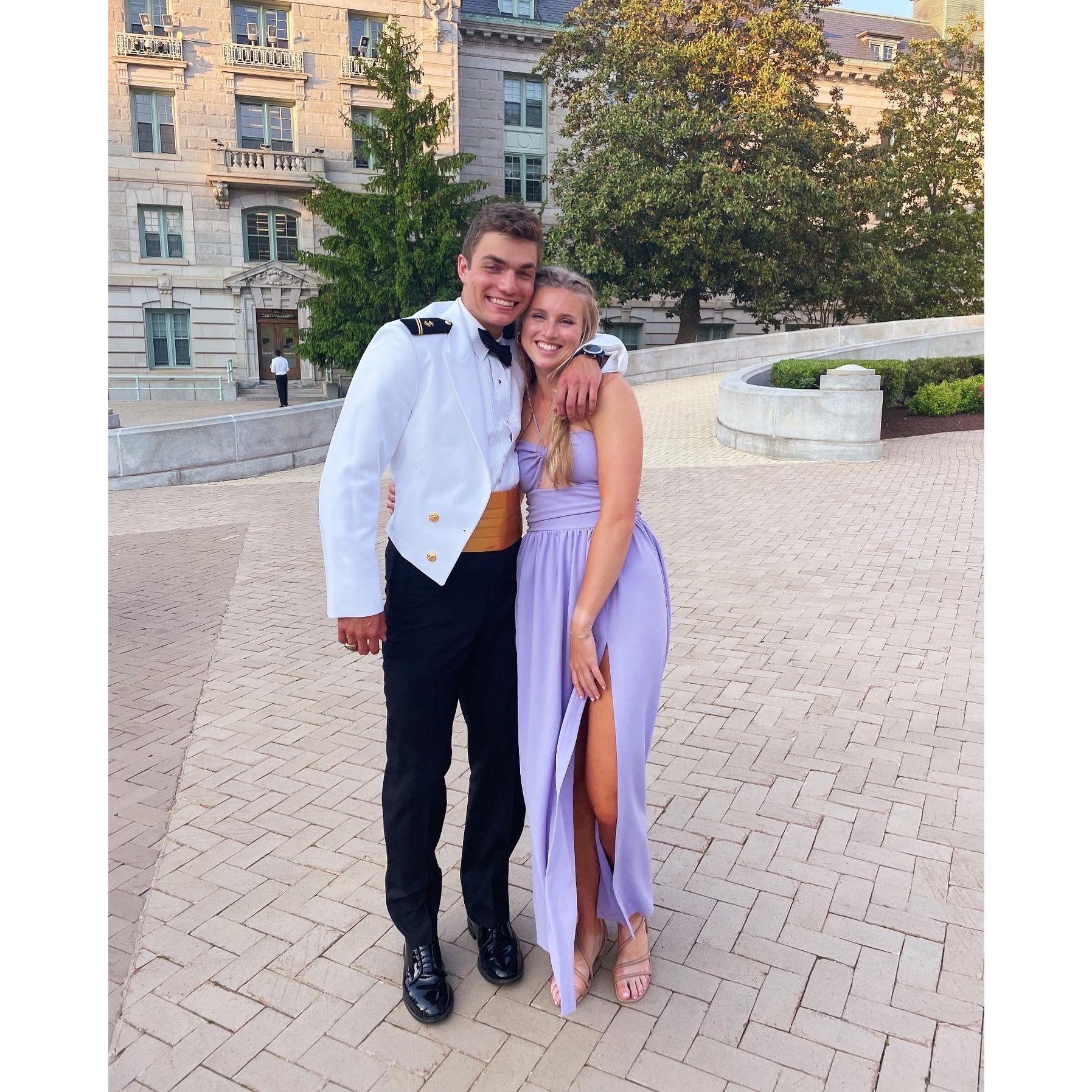 Ring dance nearly three years later! Same place, different outfits :)