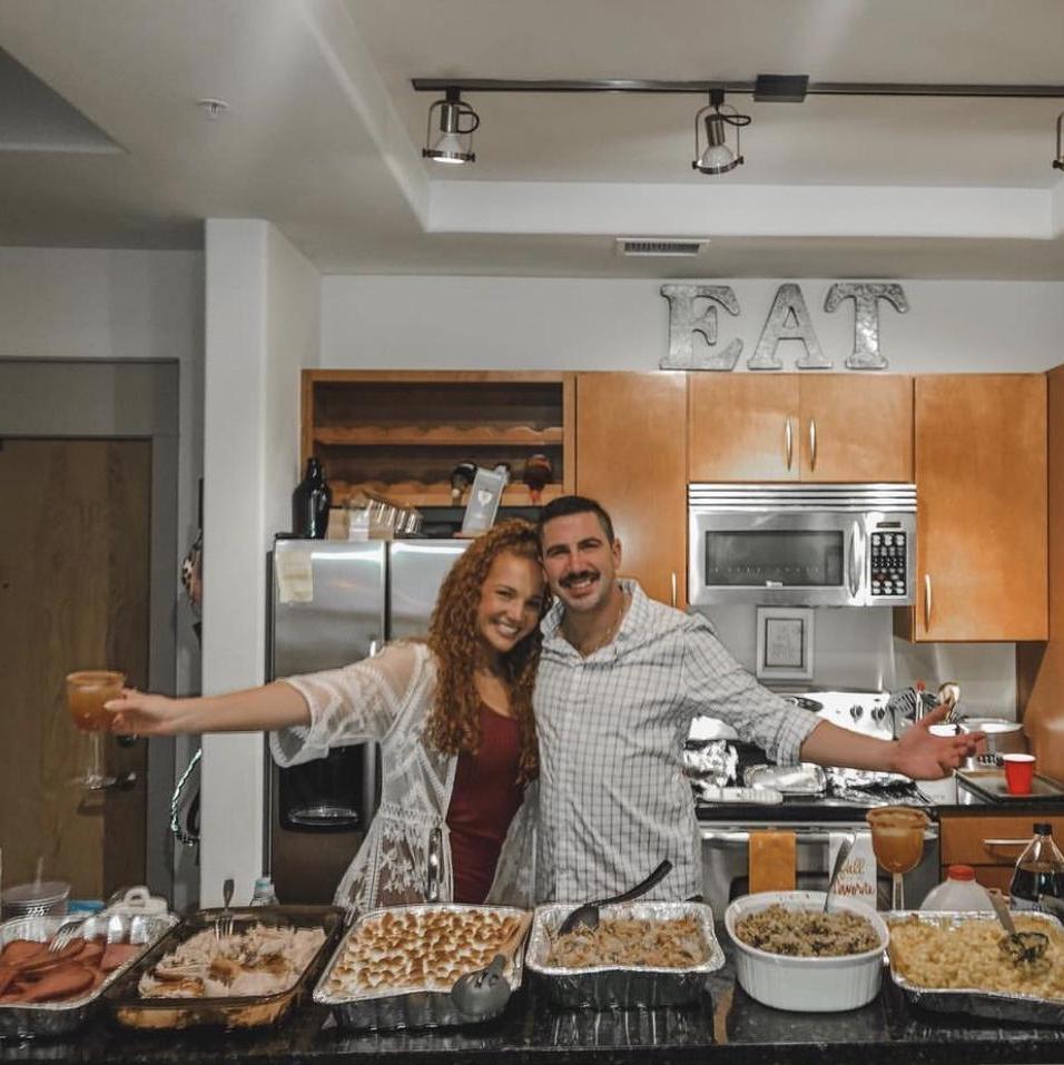 First Thanksgiving at our Baltimore Apartment