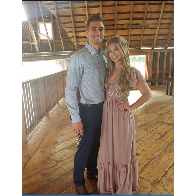 at Lindsey (Kaitlyn's sister) and Kyle's Wedding August of 2018