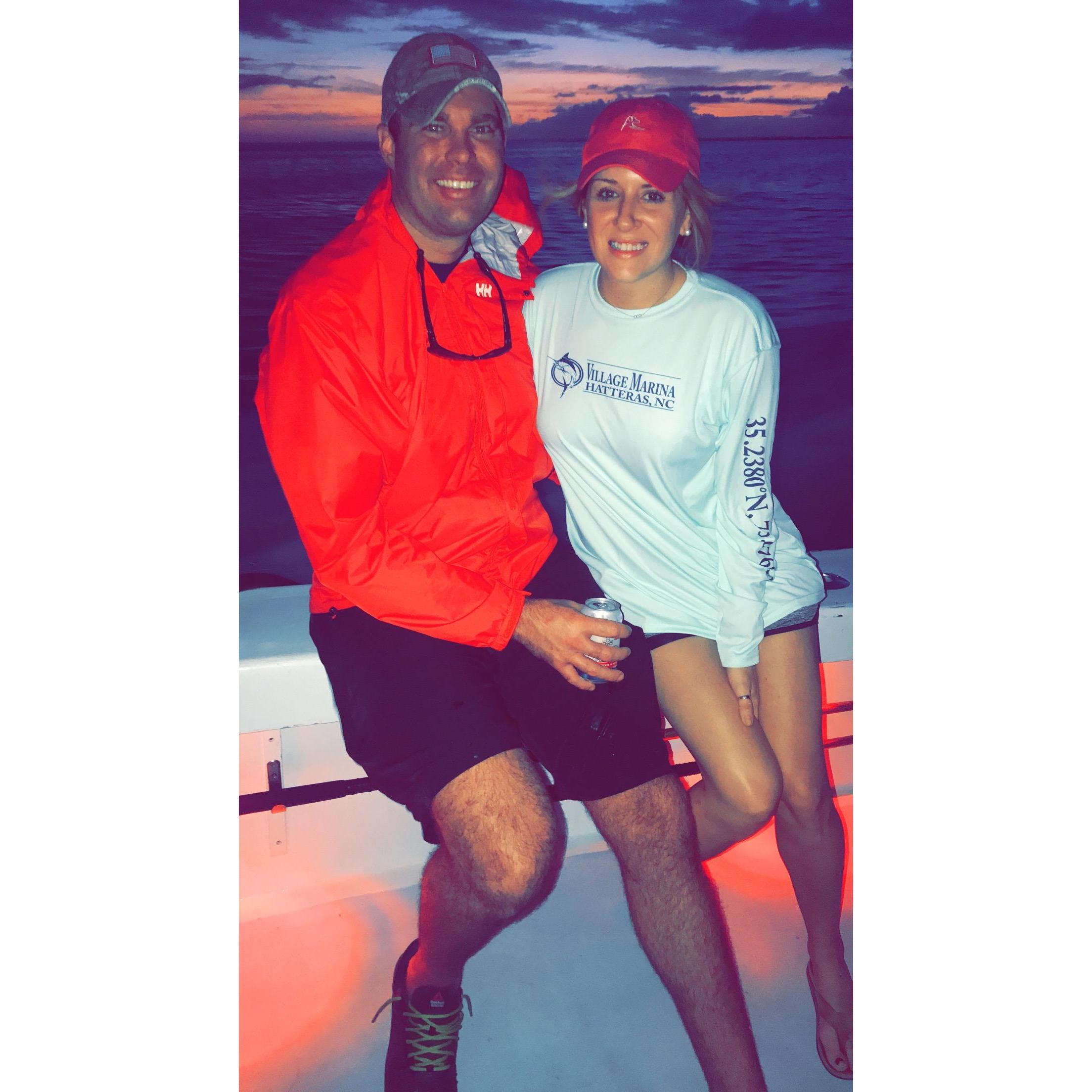 Deep sea fishing in Outer Banks, NC - October 2017