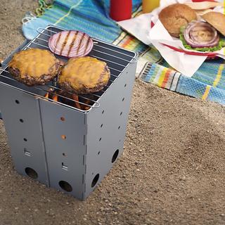 Collapsible Camping Grill & Chimney Starter