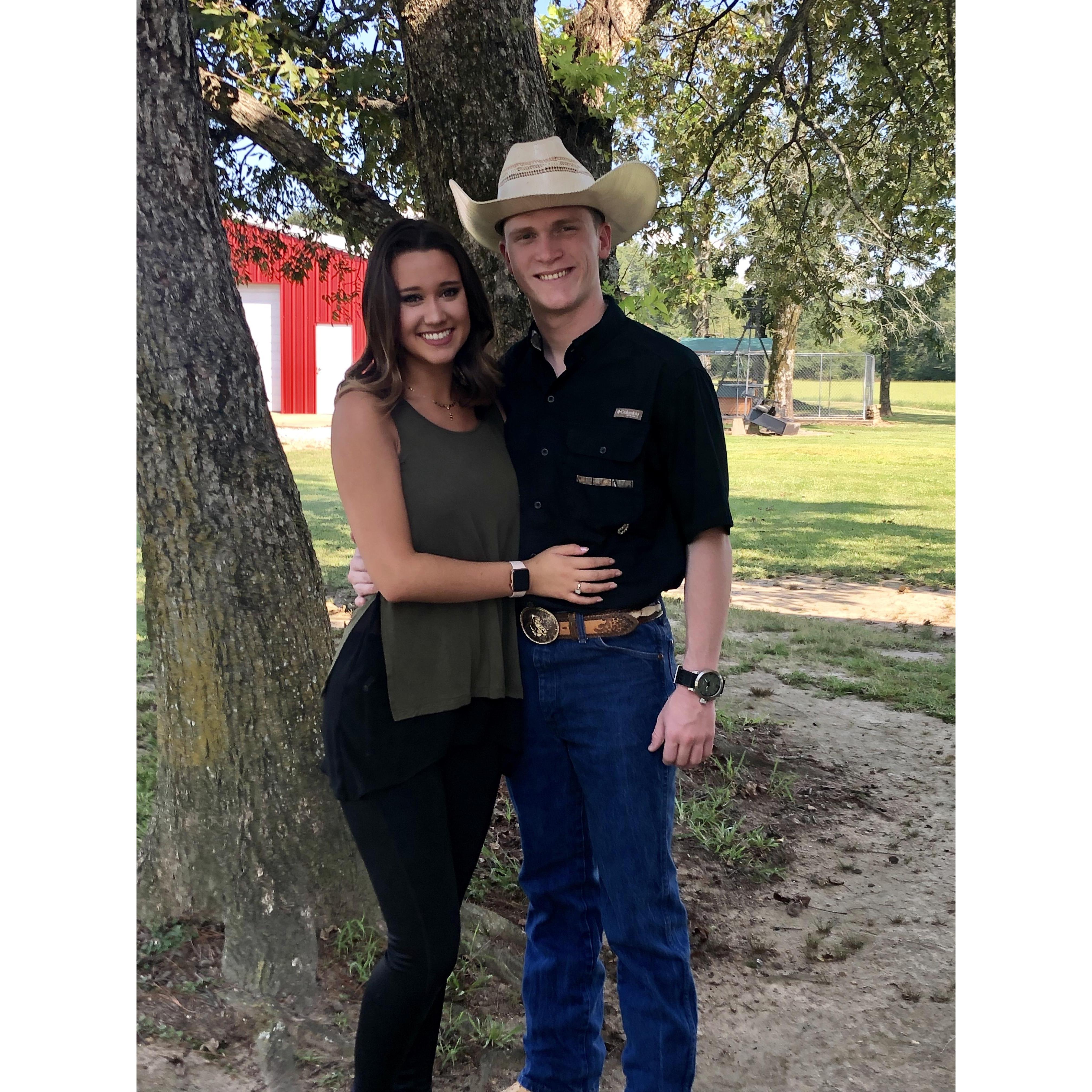 Our first actual photograph together that wasn’t a screenshot over FaceTime!