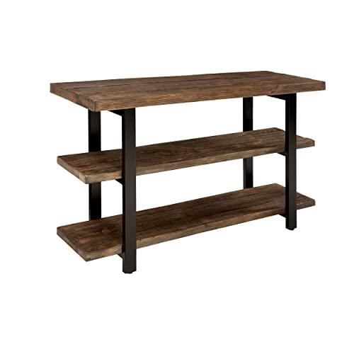 Sonoma 48" L Reclaimed Wood Media/Console Table with 2 Shelves, Natural