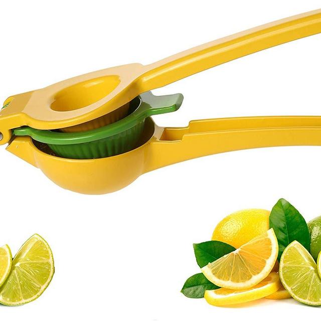 Vollum Manual Citrus Press Juicer - Metal Lemon & Lime Squeezer - Aluminum