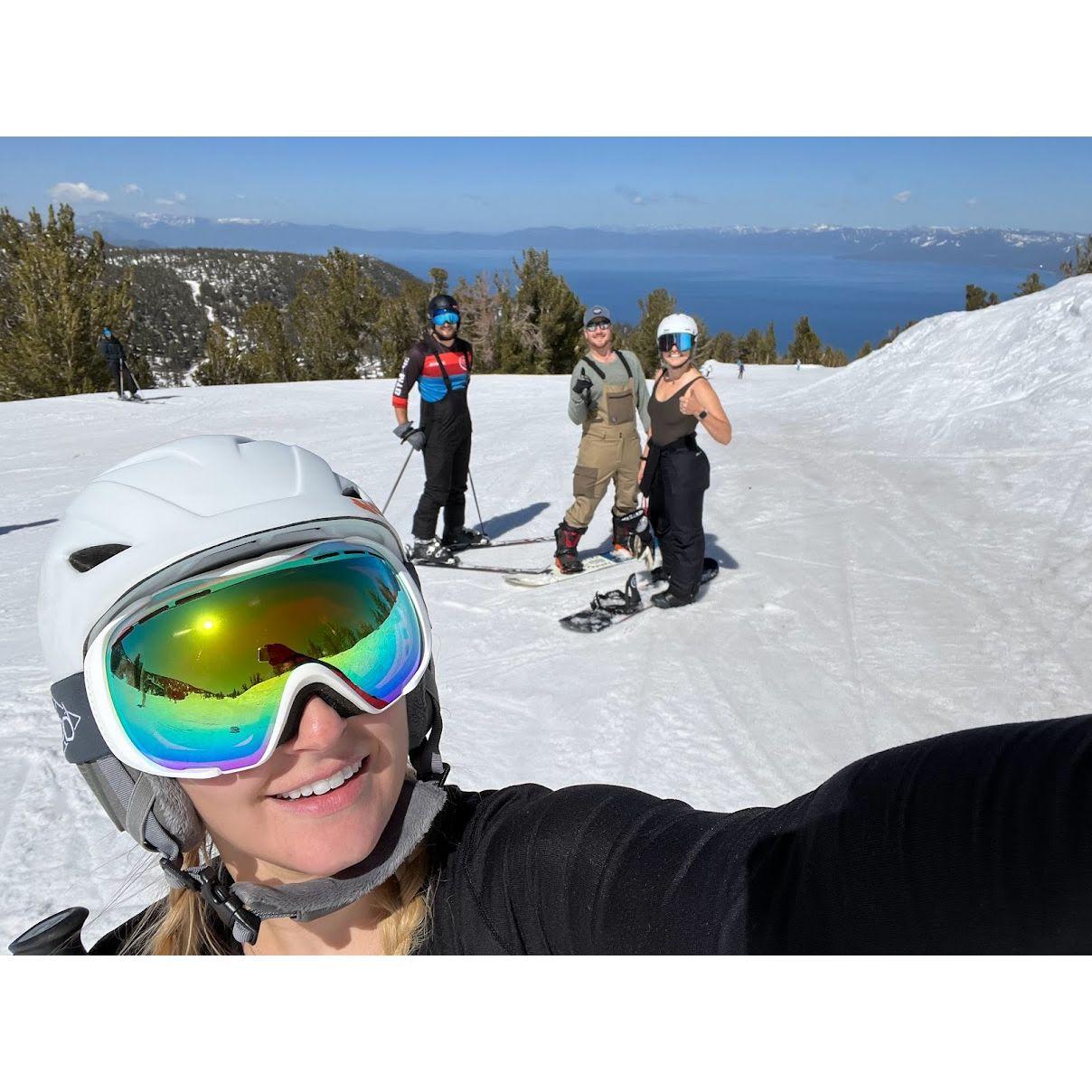 Heavenly snowboarding trip with Brandi's brother, Anthony, and sister in-law, Jamie.