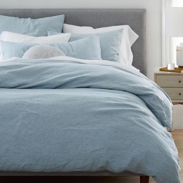 European Flax Linen Duvet Cover & Shams from West Elm