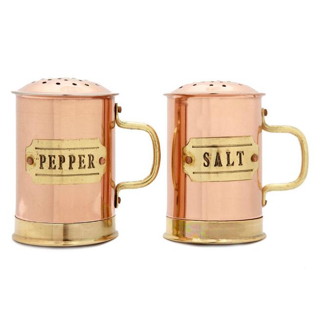Old Dutch International Copper Small Salt and Pepper Shaker Set
