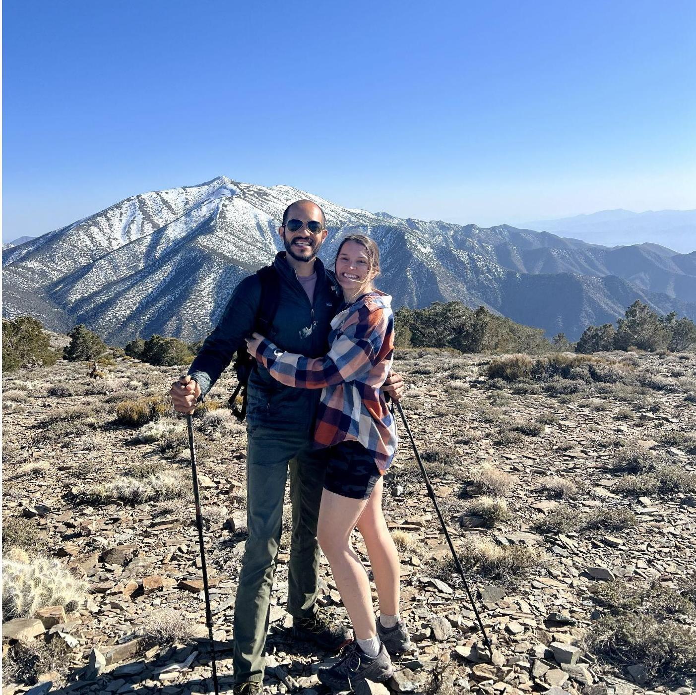 After a long hike in Death Valley, CA.
