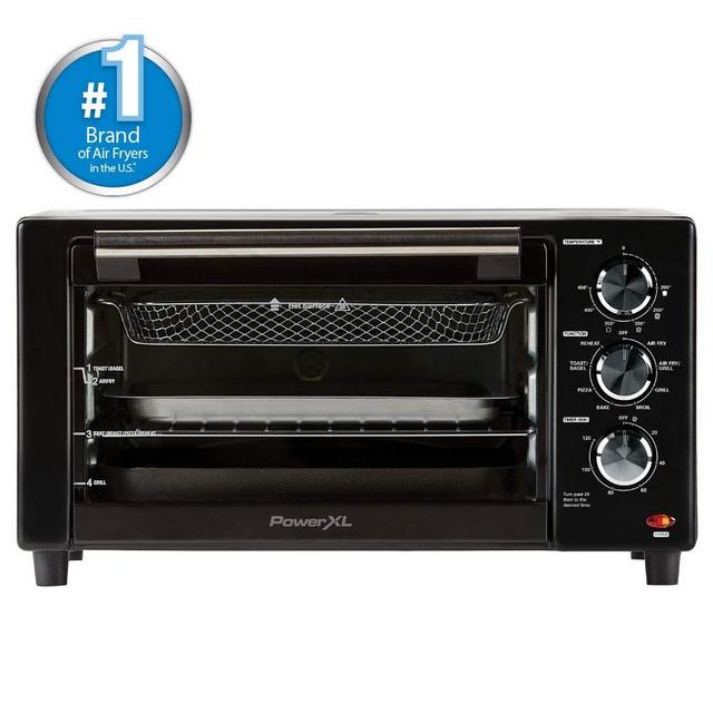 PowerXL Air Fryer Grill 8 in 1 Roast, Bake, Rotisserie, Electric Indoor Grill (Deluxe 8 Piece Accessory Pack)