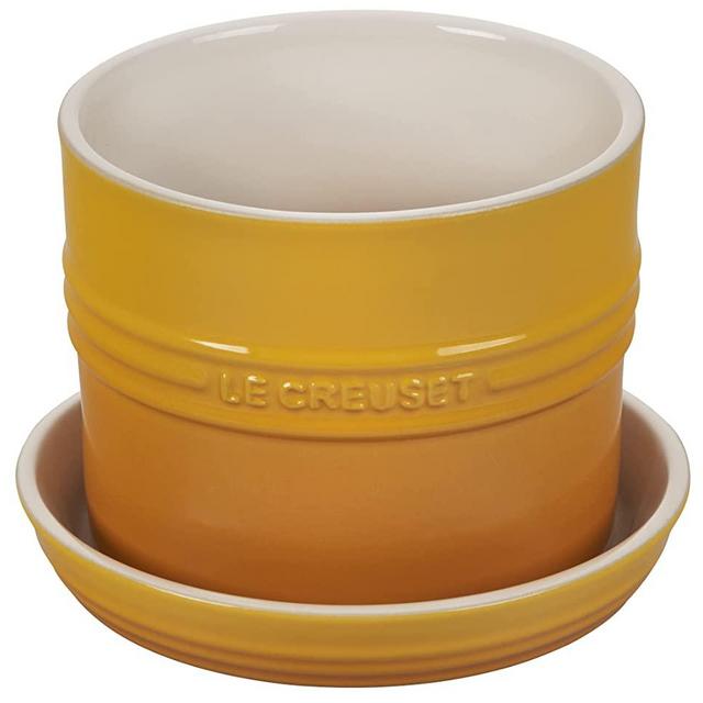 Le Creuset Stoneware Herb Planter, 5.5 Inches, Nectar