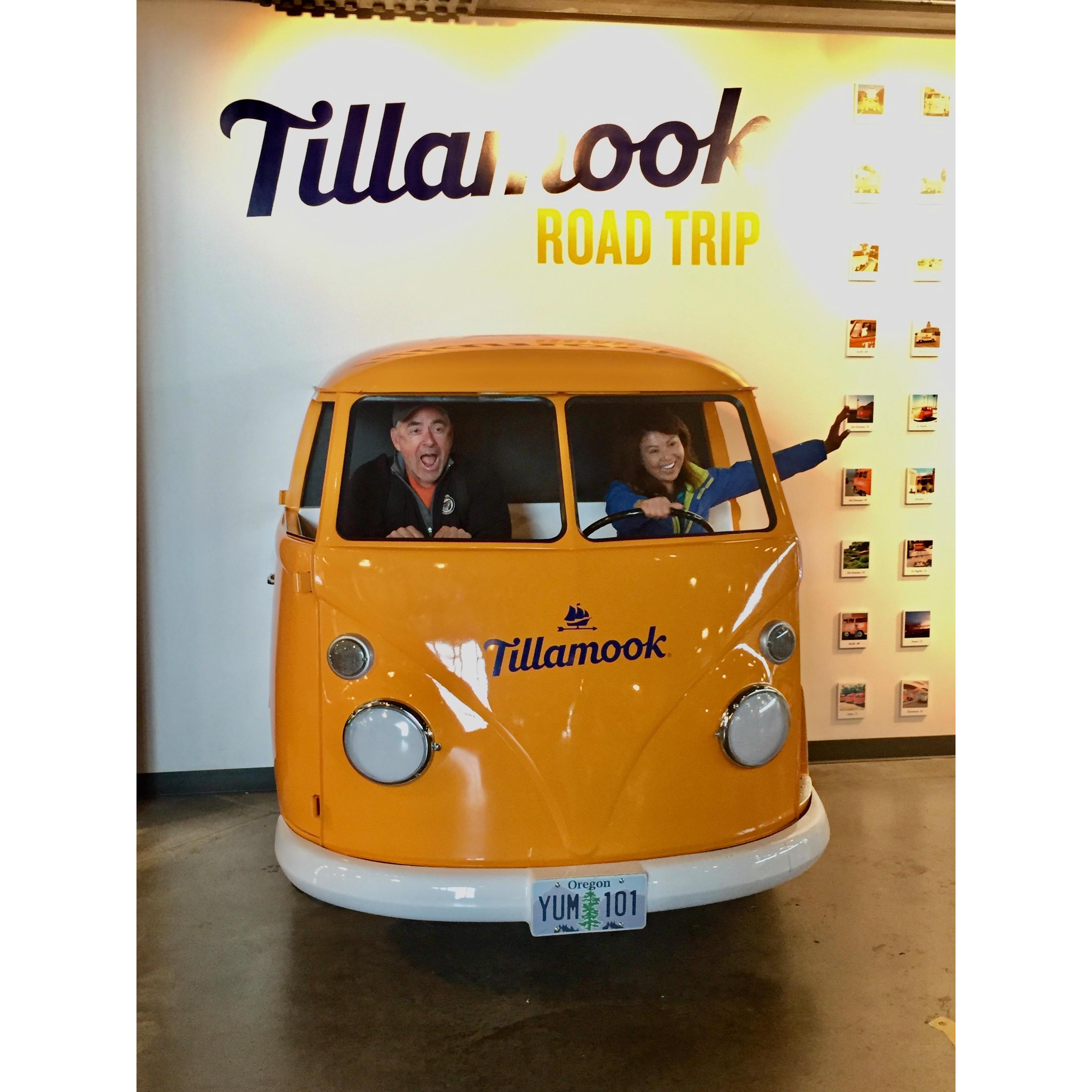 Driving to the Tillamook cheese factory in Tillamook, Oregon during the Hood 2 Coast relay race