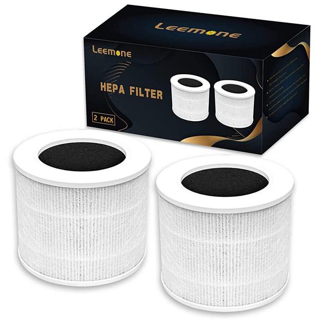 2 PACK Core Mini-RF Replacement Filter Compatible with LEVOIT Core Mini Air Purifiers, True HEPA 3-in-1 Premium High Efficiency Filter with 6 Fragrance Sponge