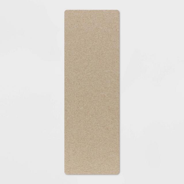 60" x 20" Basketweave Kitchen Comfort Runner Tan - Threshold™