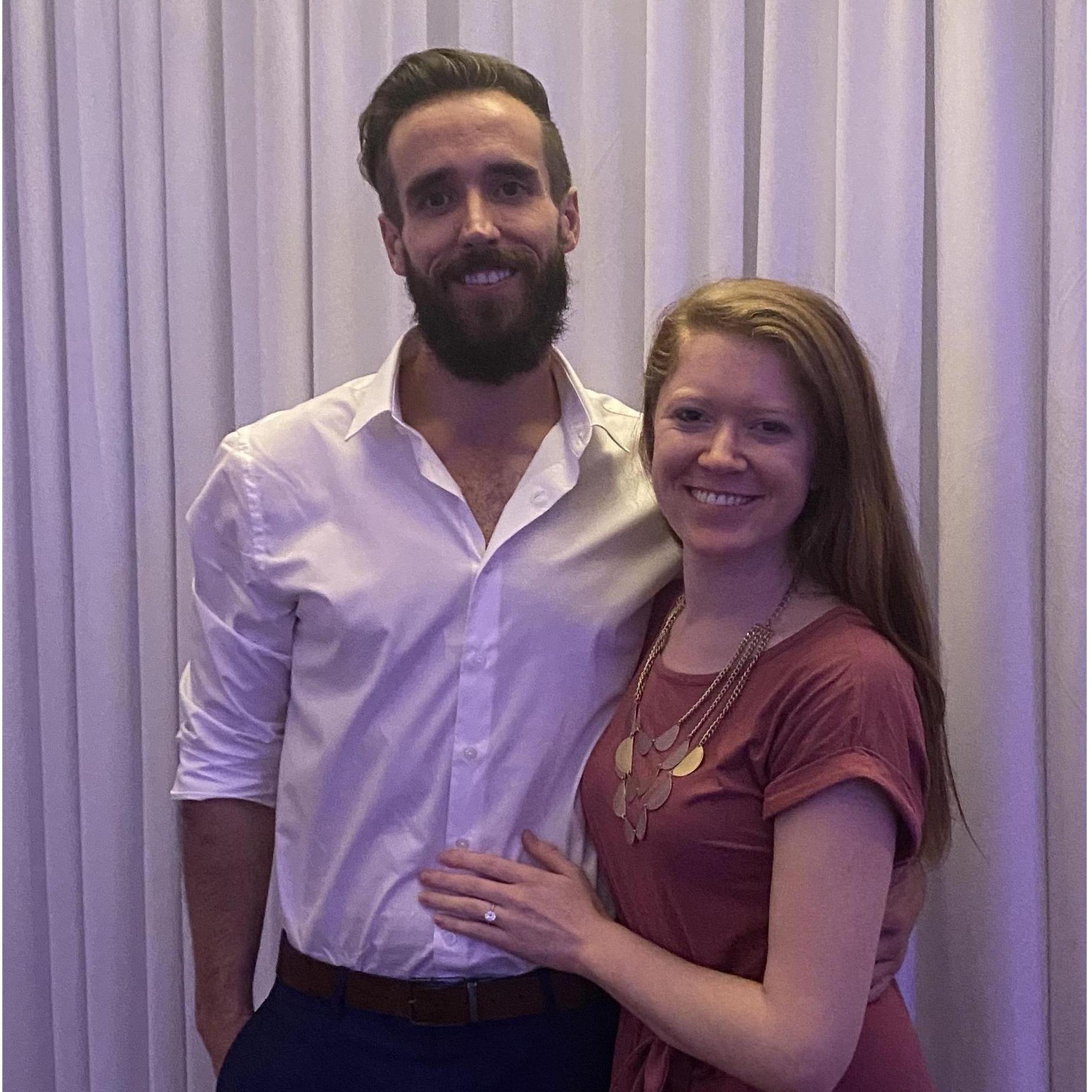 a rare photo of us cleaned up!