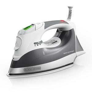 Black & Decker - BLACK+DECKER Digital Advantage Professional Steam Iron, LCD Screen, Gray, D2030