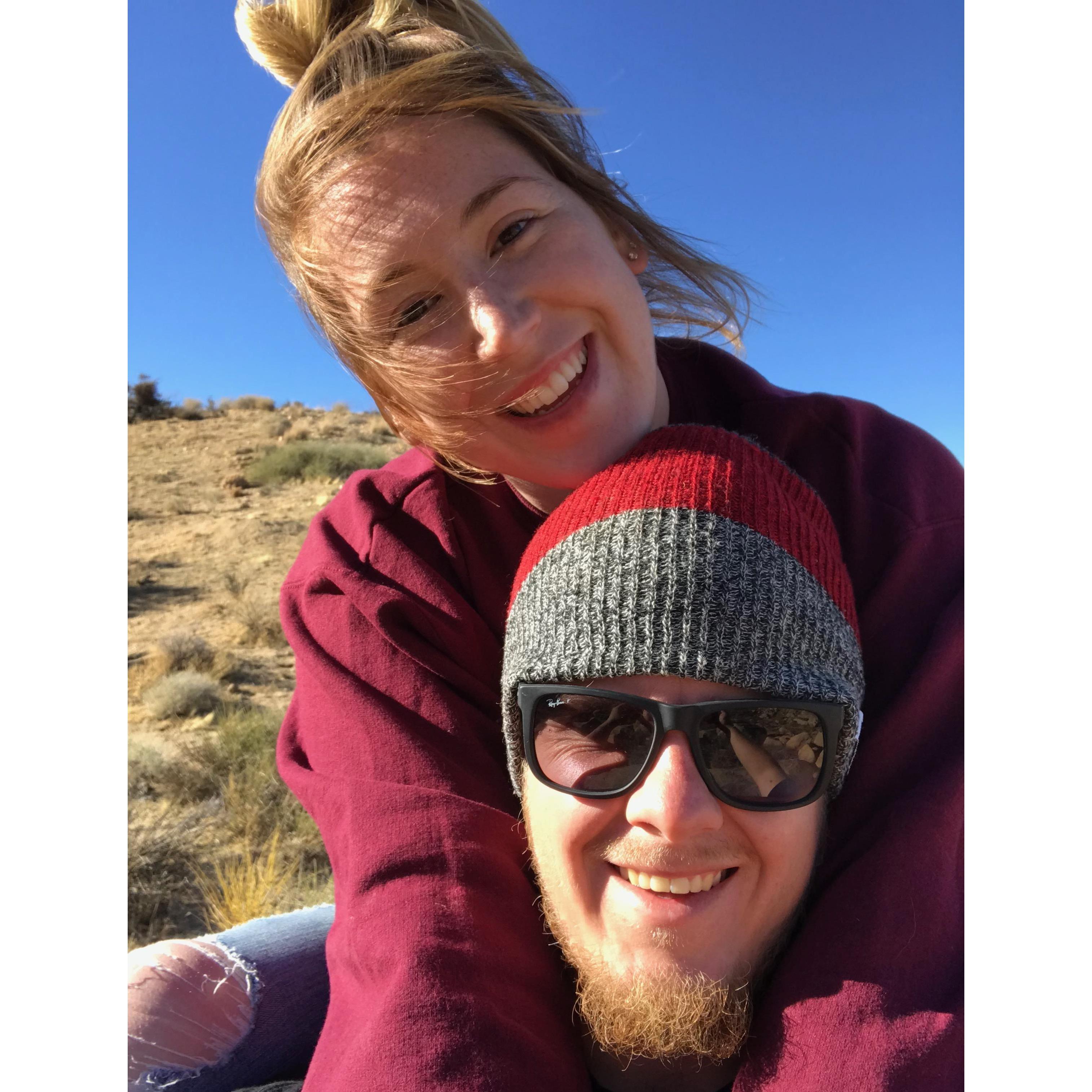 One of our many trips to the desert!