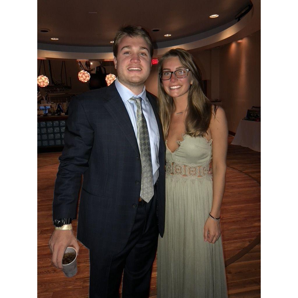 Nick's senior year fraternity formal (our first picture together!) - March 2018