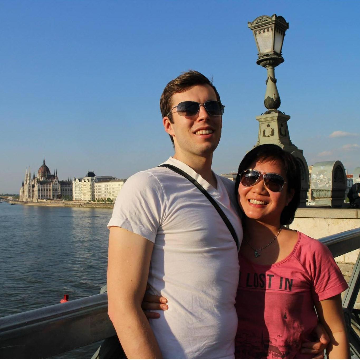 Traveled all over Europe - OMG Dan looked like a kid! This was in Budapest!