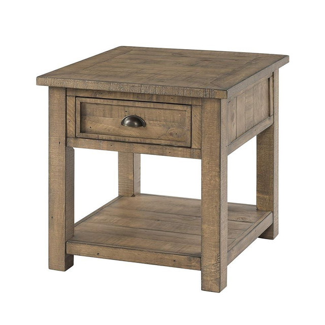 Martin Svensson Home Monterey Solid Wood End Table Reclaimed Natural
