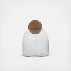 Bloomingville Glass Jar with Cork Ball Lid, 11.5 in.