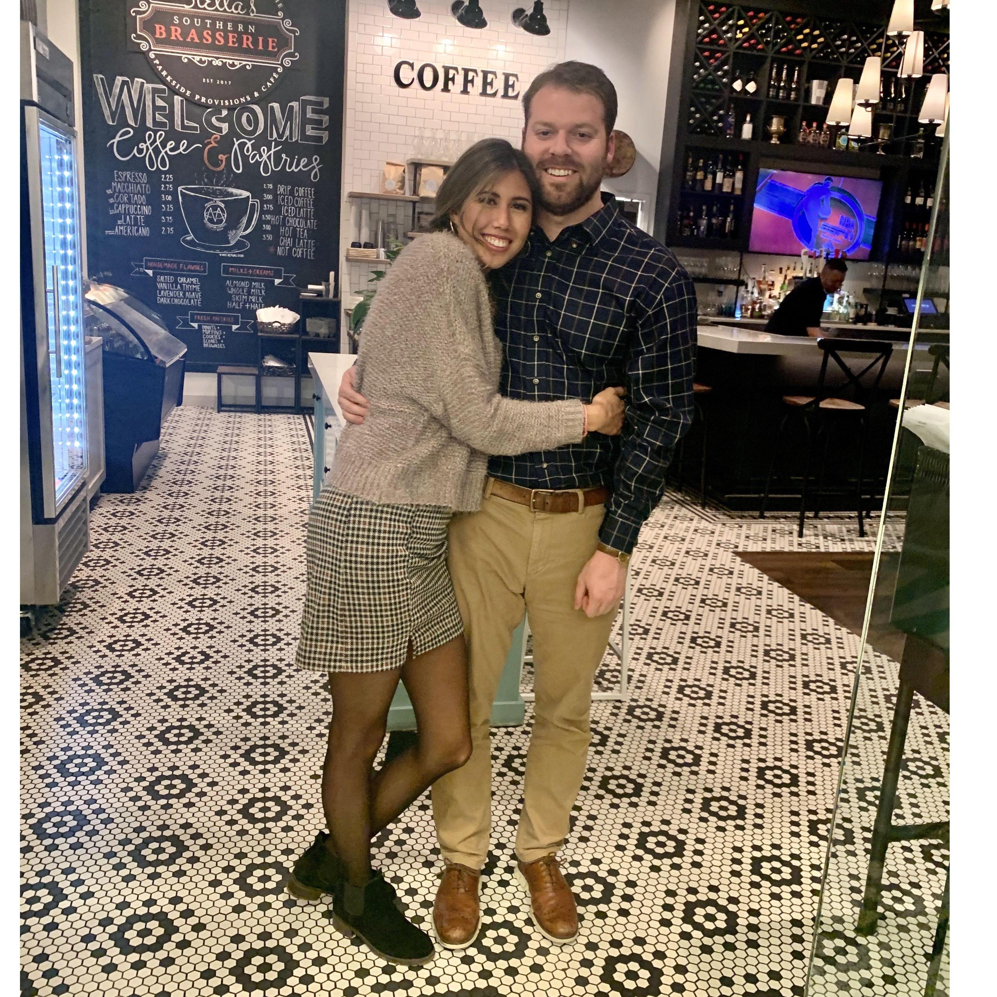 Our very first photo together