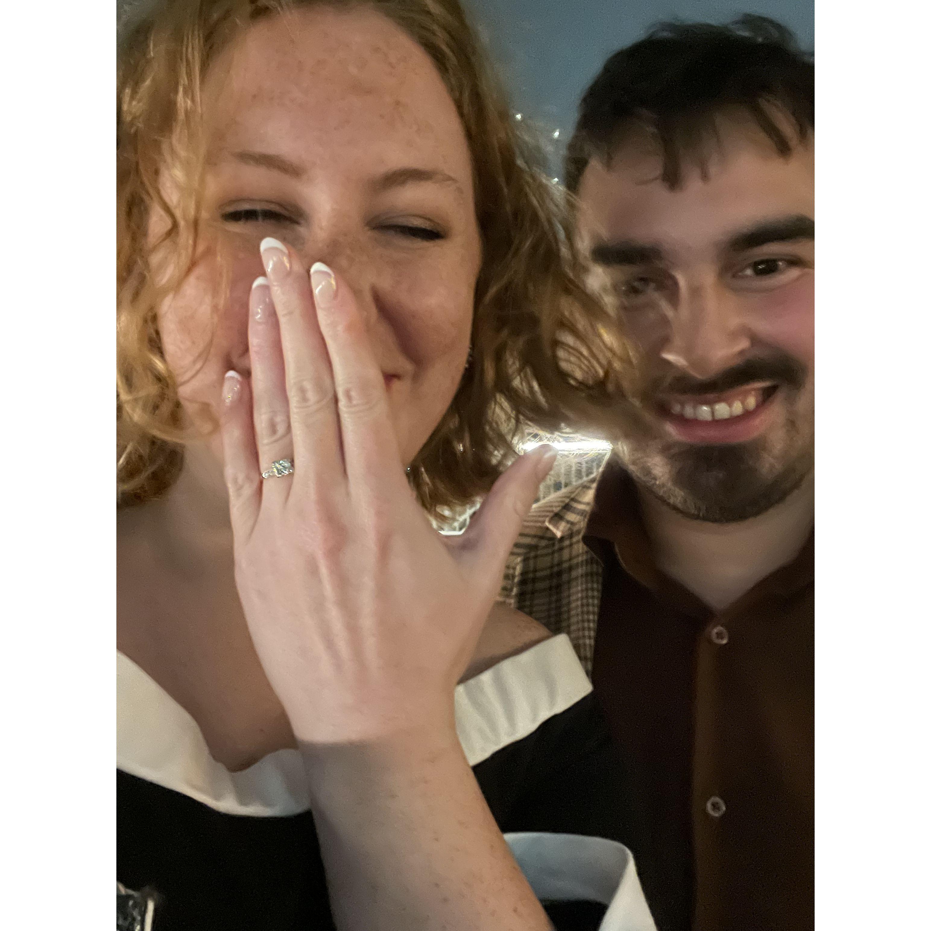 The day we got engaged!