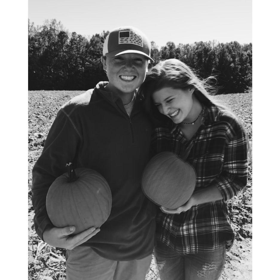 "Just friends" at the pumpkin patch!