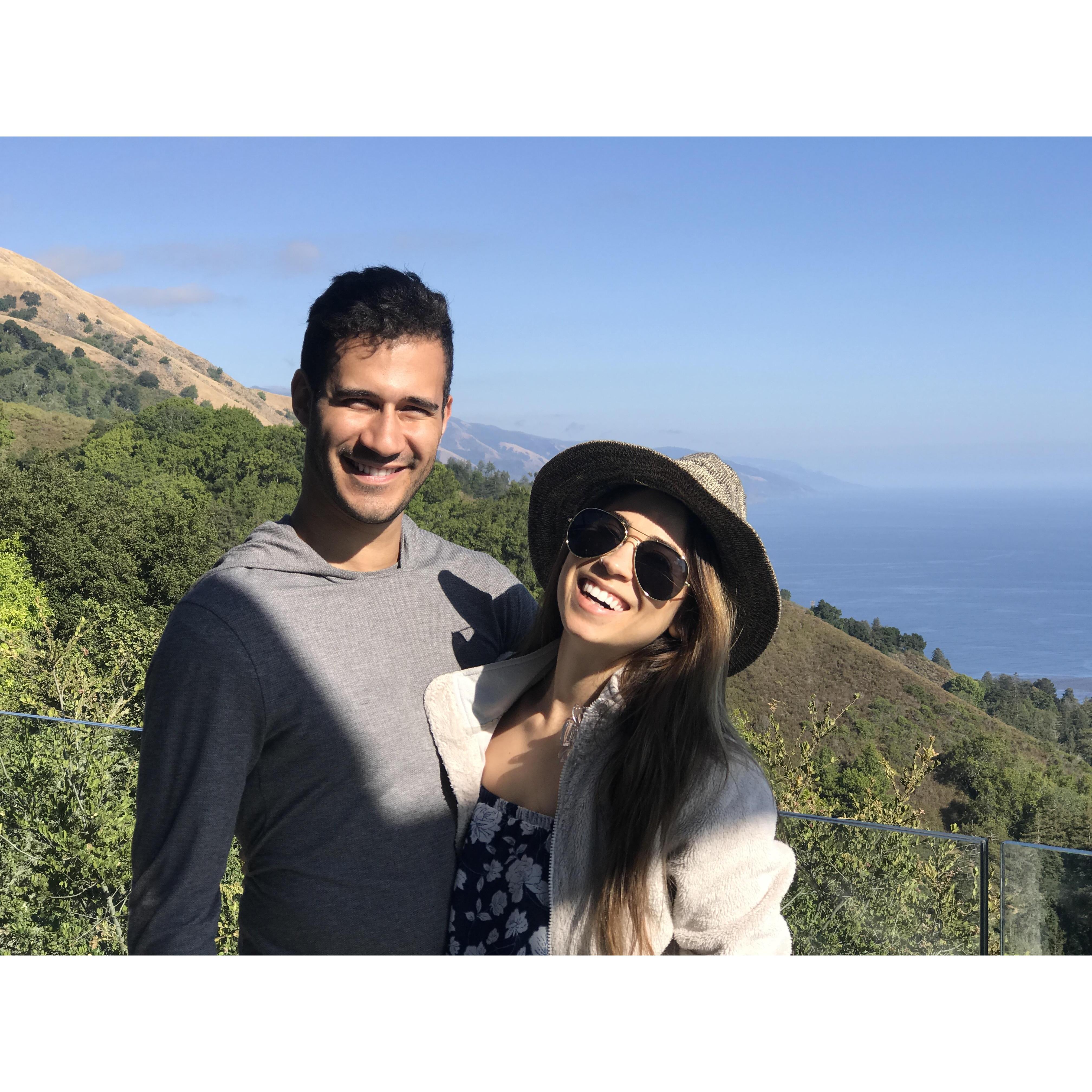 On a Cali road trip, we went from LA to Redding! Here we were camping in Big Sur, the whole trip was such a spiritual experience!