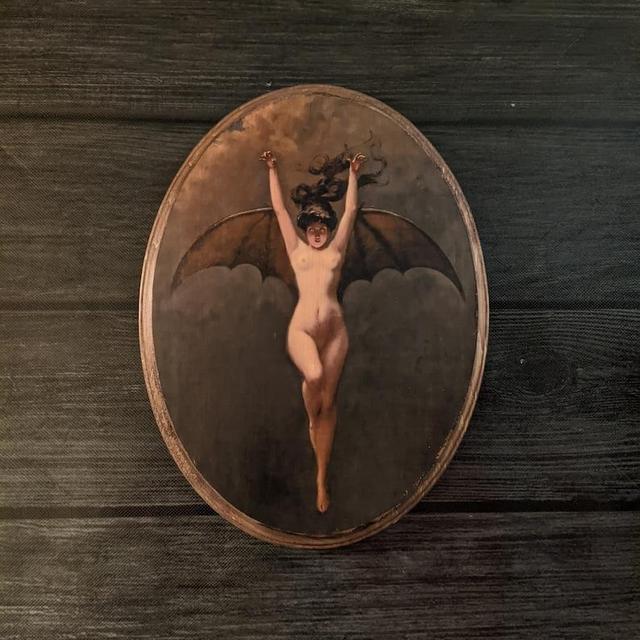 Bat Woman Painting