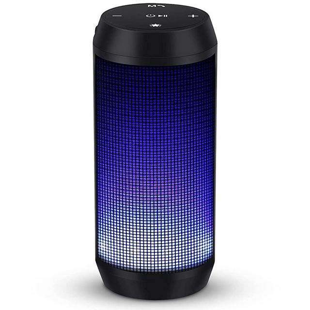 Bluetooth Speakers Portable Wireless Speaker with True Wireless Stereo and Dual Pairing Stereo Loud Volume Color Change Mode (Blue)