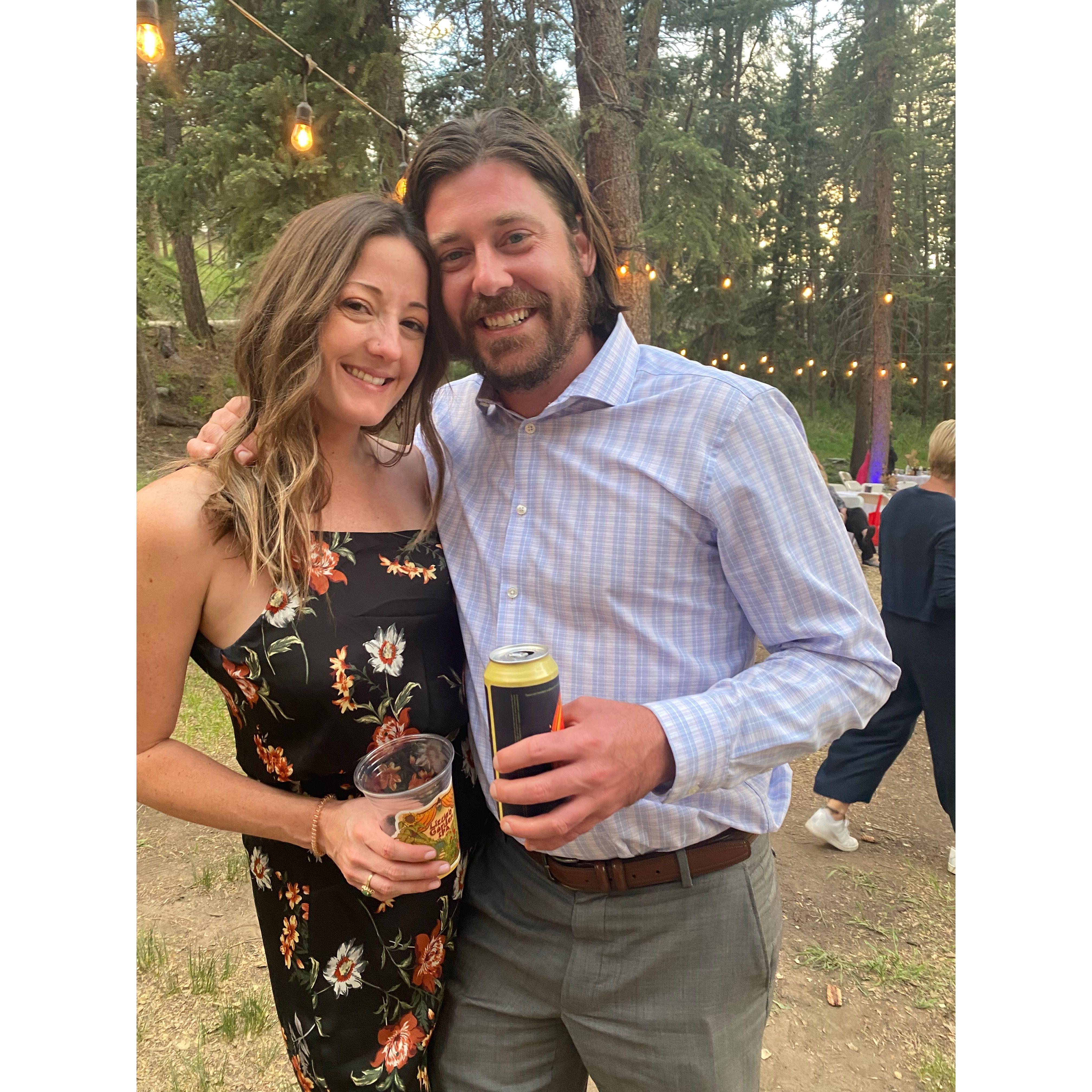 At our friends' Lizzie and Sam's wedding!
