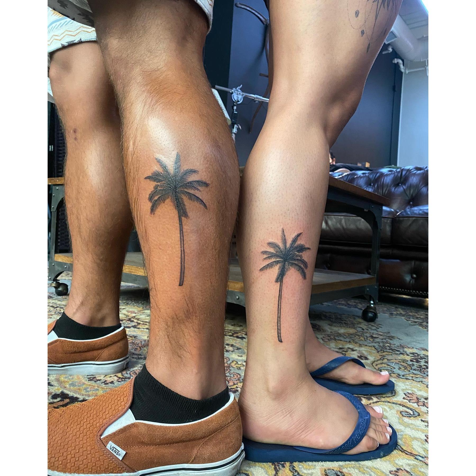 Between the two of us, we have over 30 tattoos! Here's a pair of them.